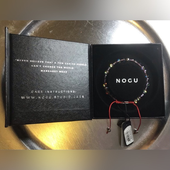 🩶❤️ NOGU Electric Charcoal Prisma x Red String Bracelet ❤️🩶 - Picture 4 of 5